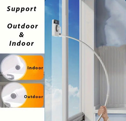 WindowEx U-Shaped Glass Wiper for Tall Windows — Double-Sided High-Rise Window Cleaner (70cm, 110cm, 130cm)