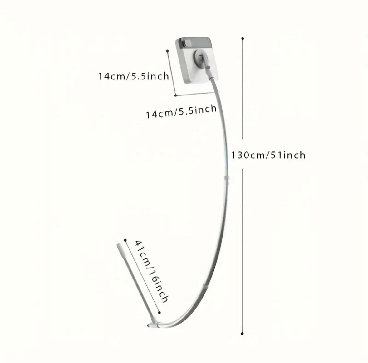 WindowEx U-Shaped Glass Wiper for Tall Windows — Double-Sided High-Rise Window Cleaner (70cm, 110cm, 130cm)